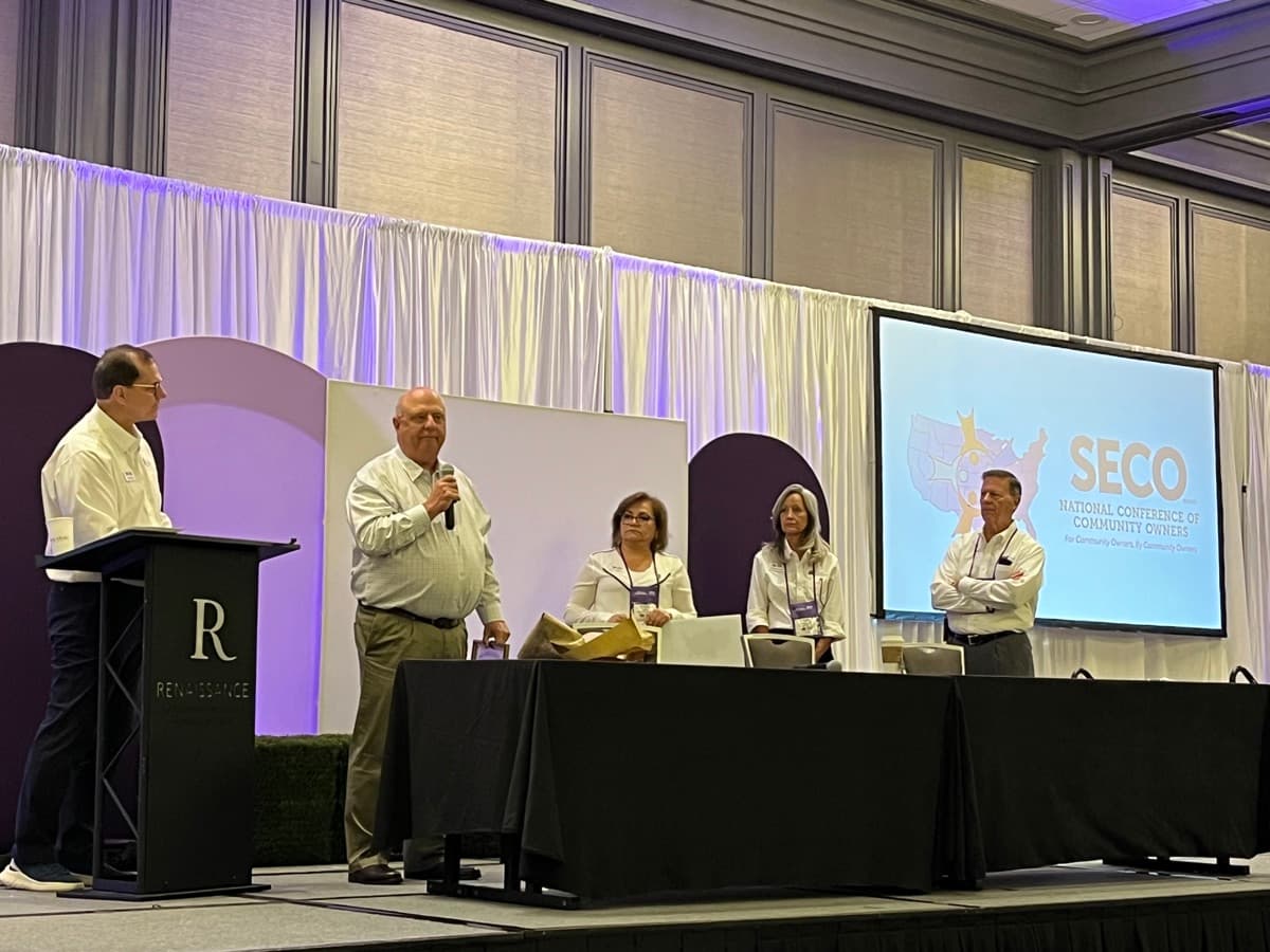 Panel discussion at a previous SECO conference